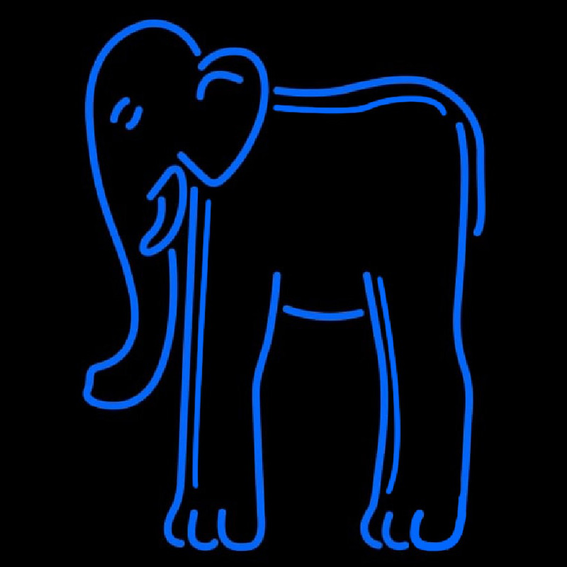 Elephant Neonskylt