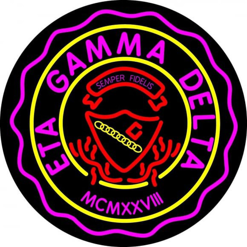 Eta Gamma Delta Logo Neonskylt