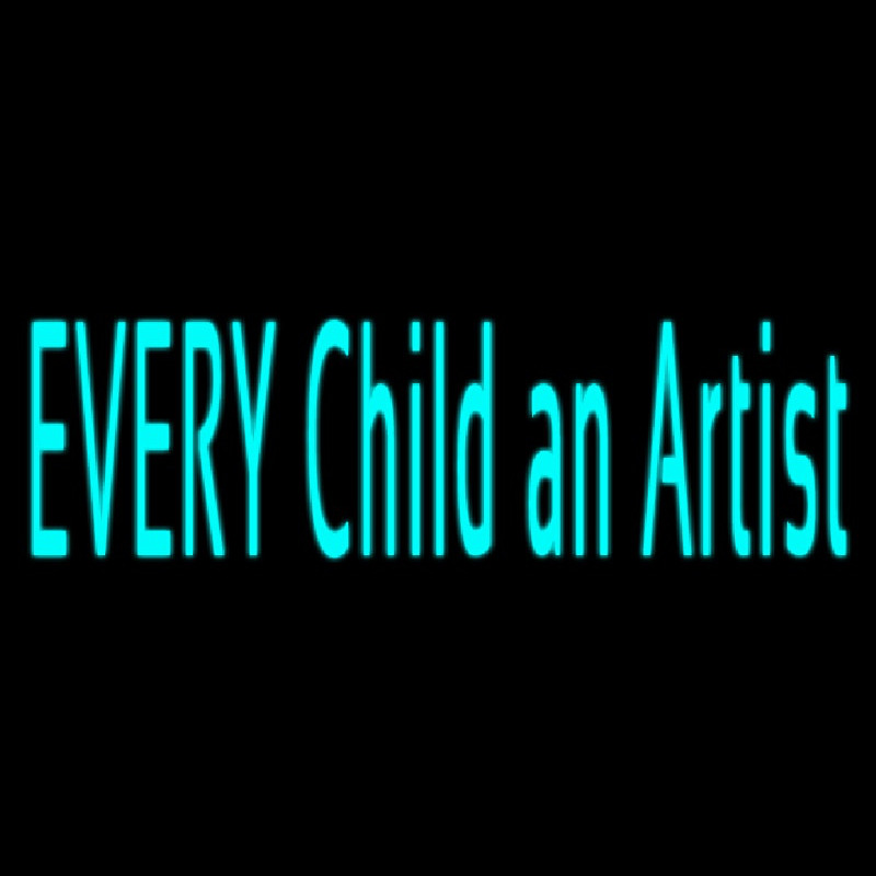 Every Child An Artist Neonskylt