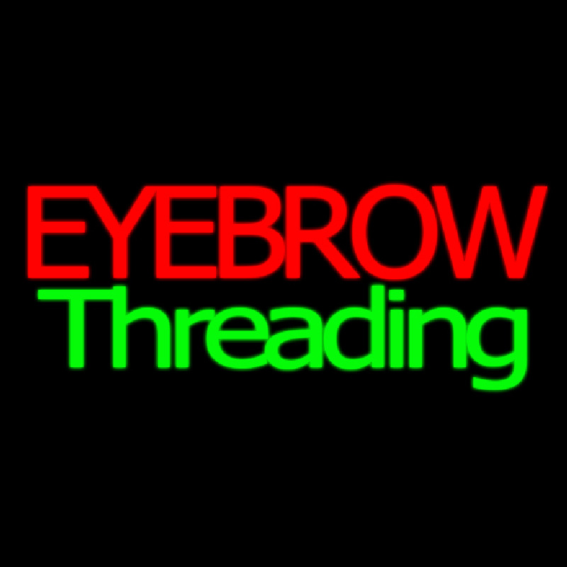 Eyebrow Threading Neonskylt