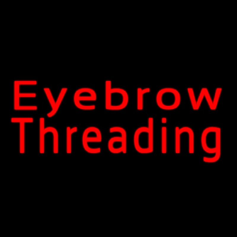 Eyebrow Threading Neonskylt