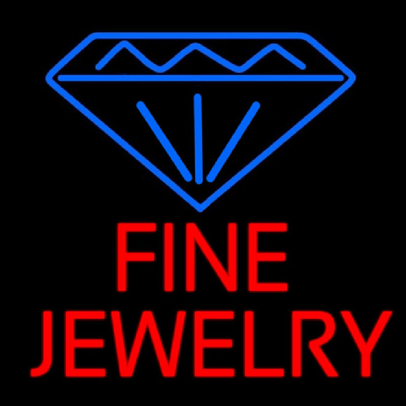 Fine Jewelry Block Neonskylt