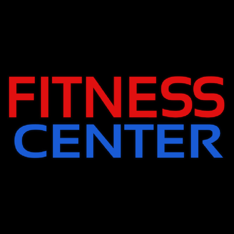 Fitness Center In Red Neonskylt