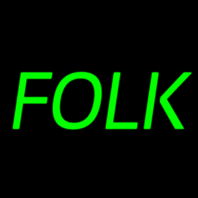 Folk Music 1 Neonskylt