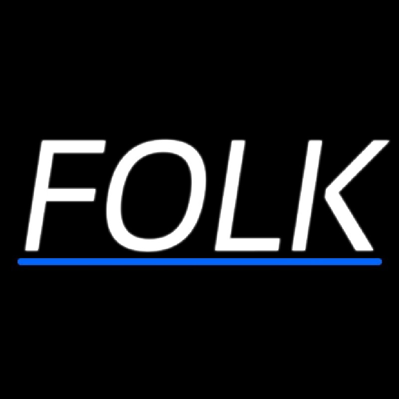 Folk Music 2 Neonskylt