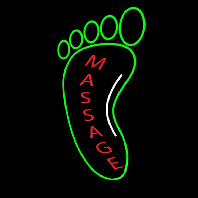 Foot Massage Logo Neonskylt