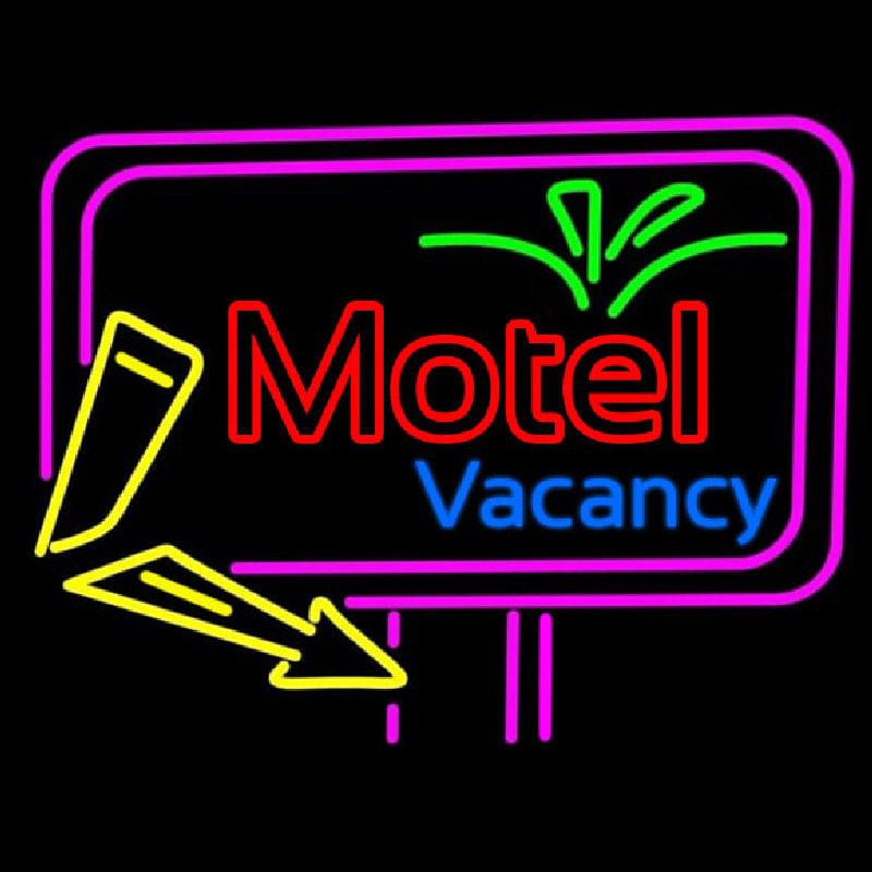 Funky Motel Vacancy Neonskylt