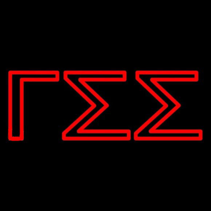 Gamma Sigma Sigma Neonskylt