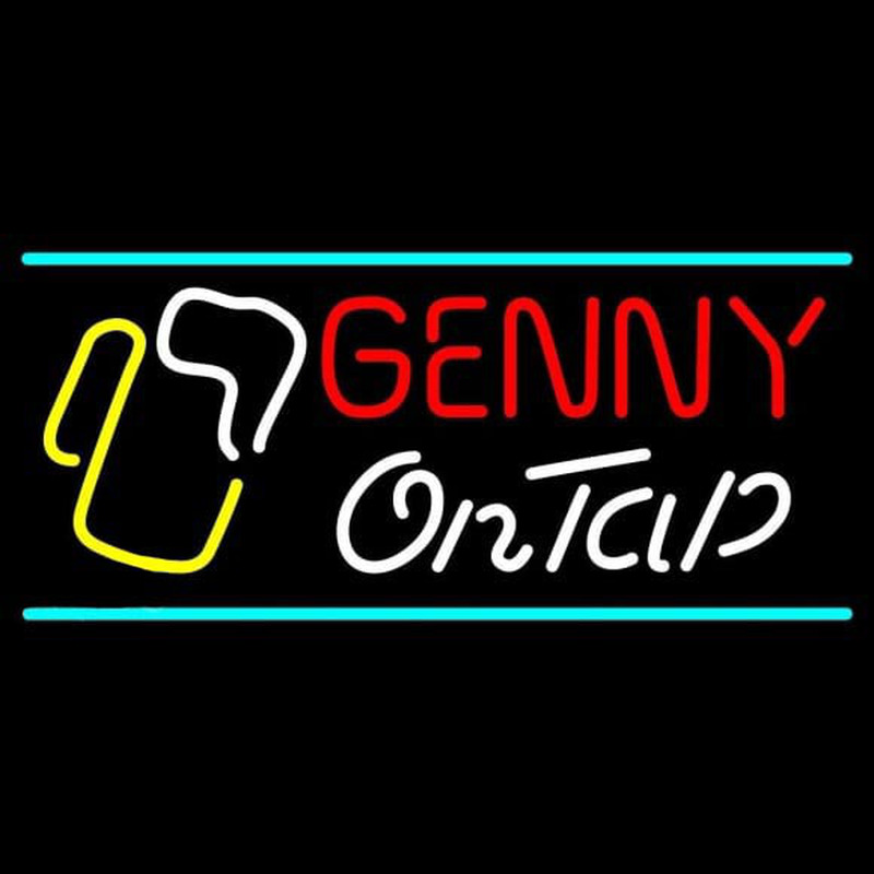 Genny On Tap Neonskylt