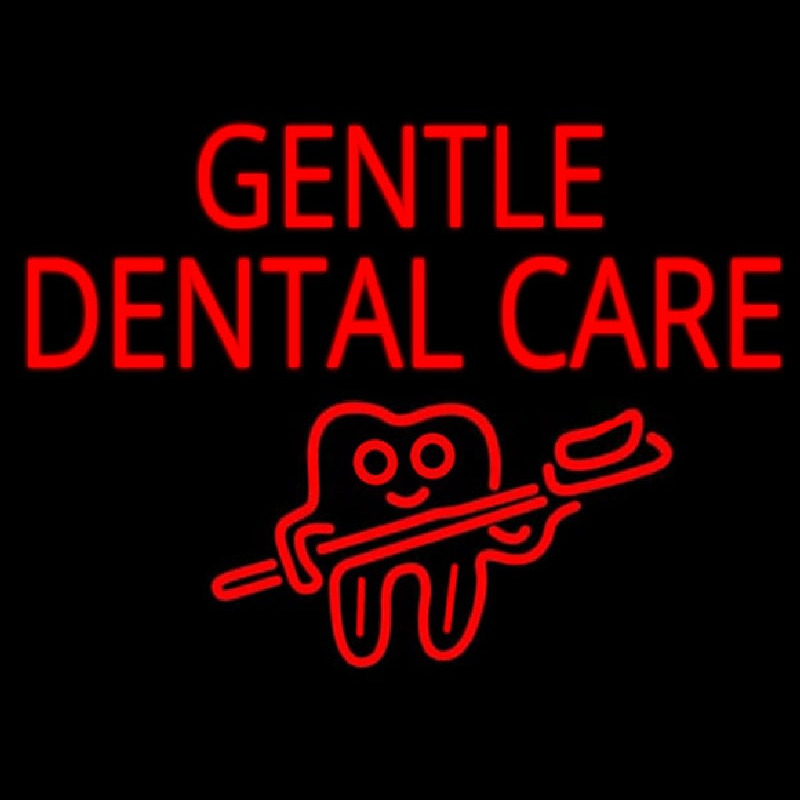 Gentle Dental Care Neonskylt