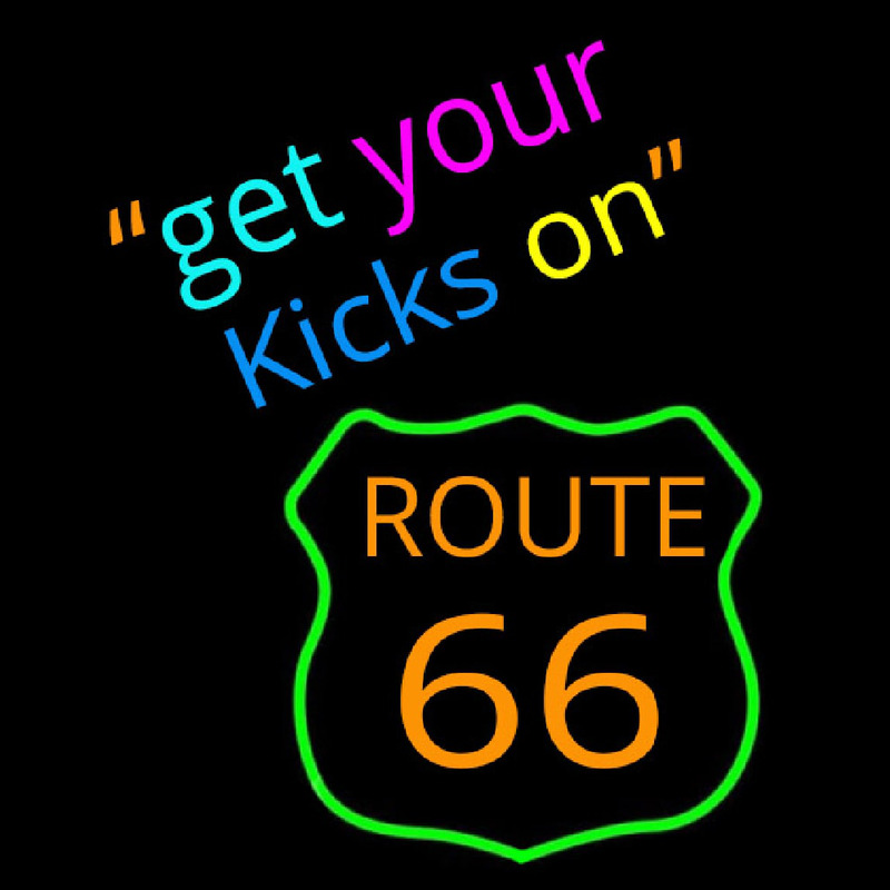 Get Your Kicks on Route 66 Neonskylt