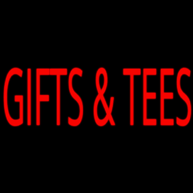 Gifts And Tees Red Neonskylt