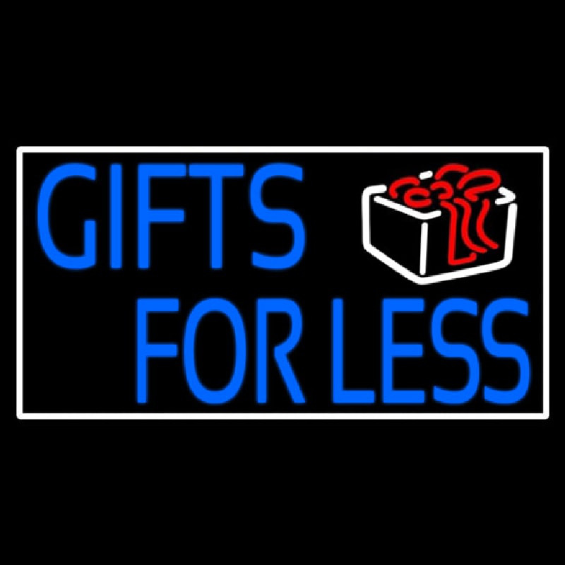 Gifts For Less With Logo Neonskylt