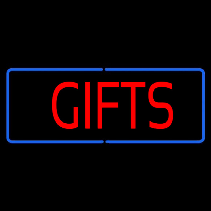 Gifts Rectangle Neonskylt