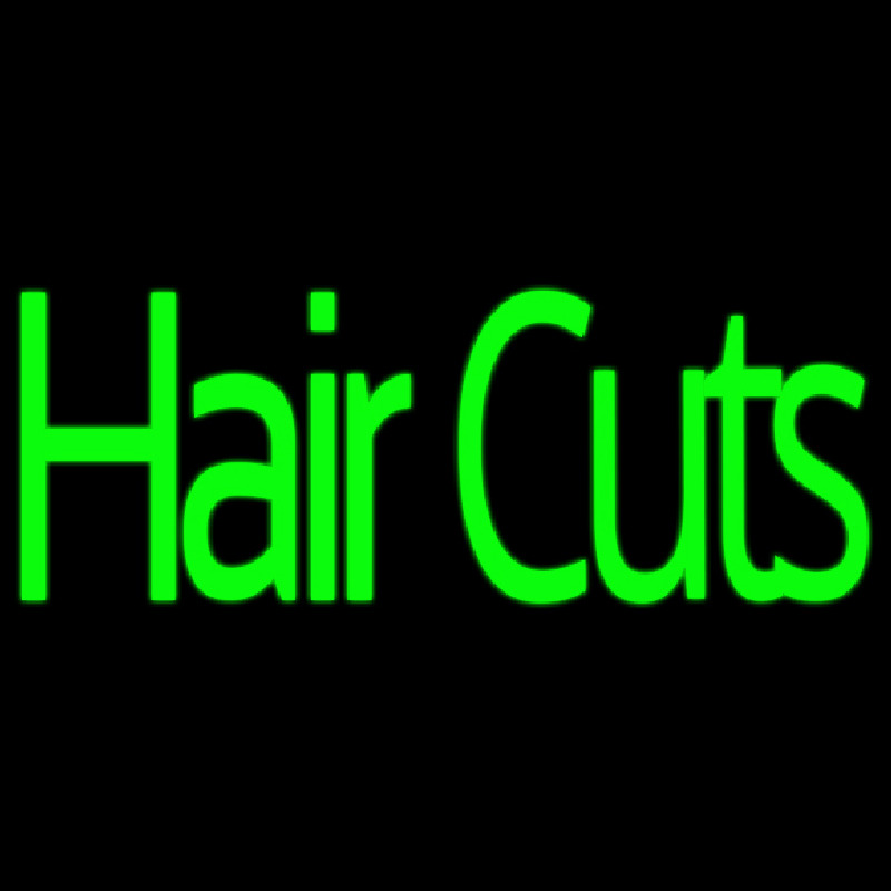 Green Hair Cuts Neonskylt