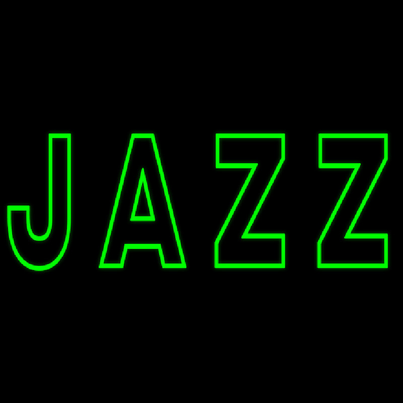 Green Jazz Block 1 Neonskylt