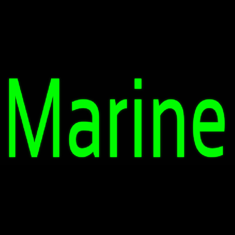 Green Marine Neonskylt