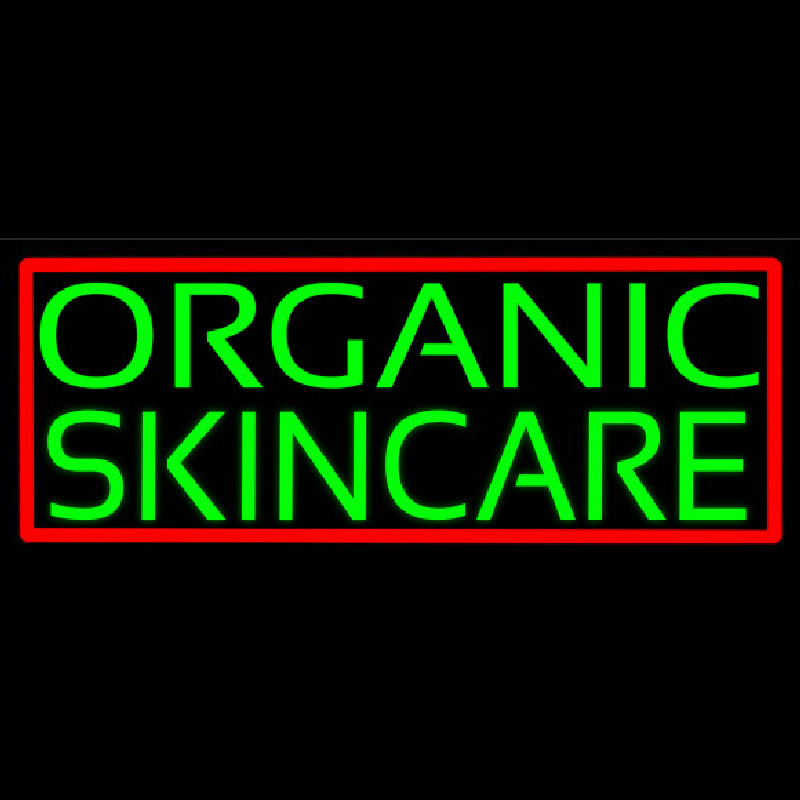 Green Organic Skincare Neonskylt