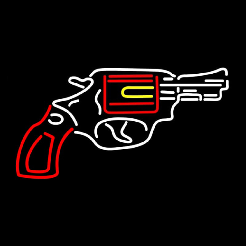 Gun Logo Neonskylt