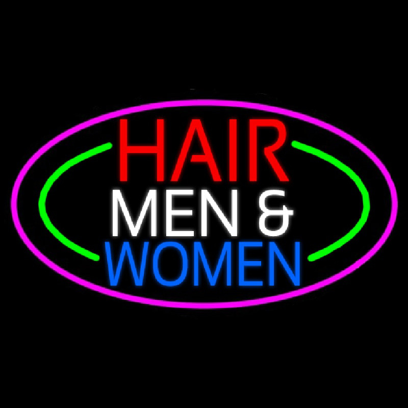 Hair Men And Women Neonskylt