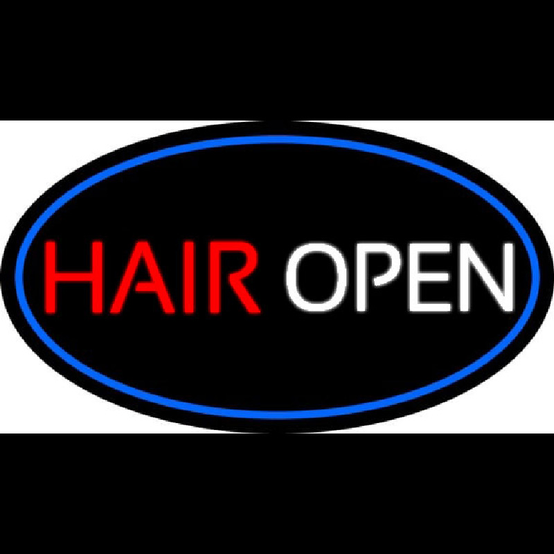 Hair Open Neonskylt