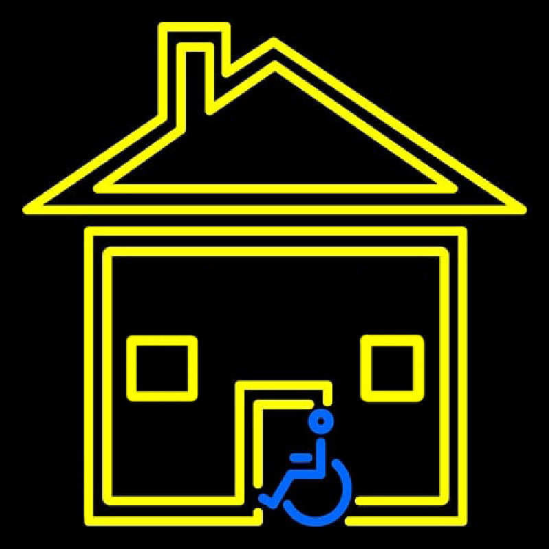 Handicapped Housing Neonskylt