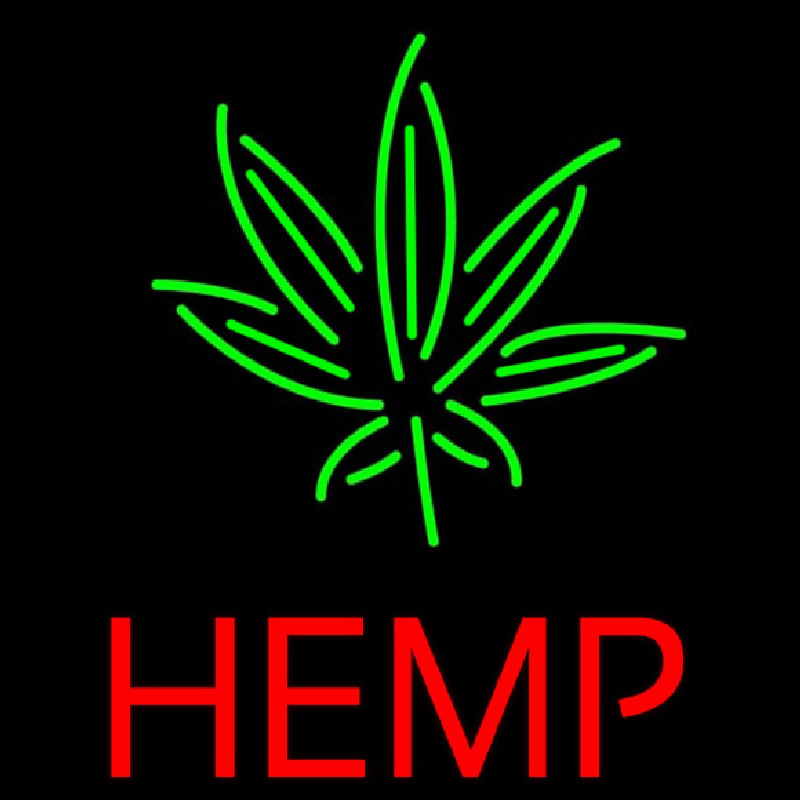 Hemp Neonskylt