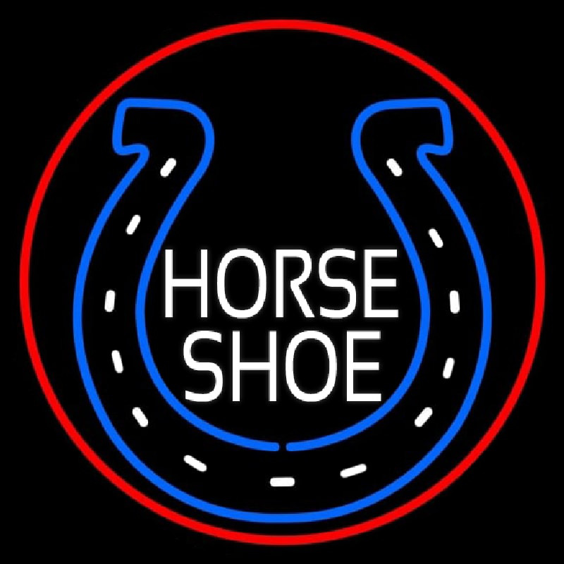 Horse Shoe Logo Neonskylt