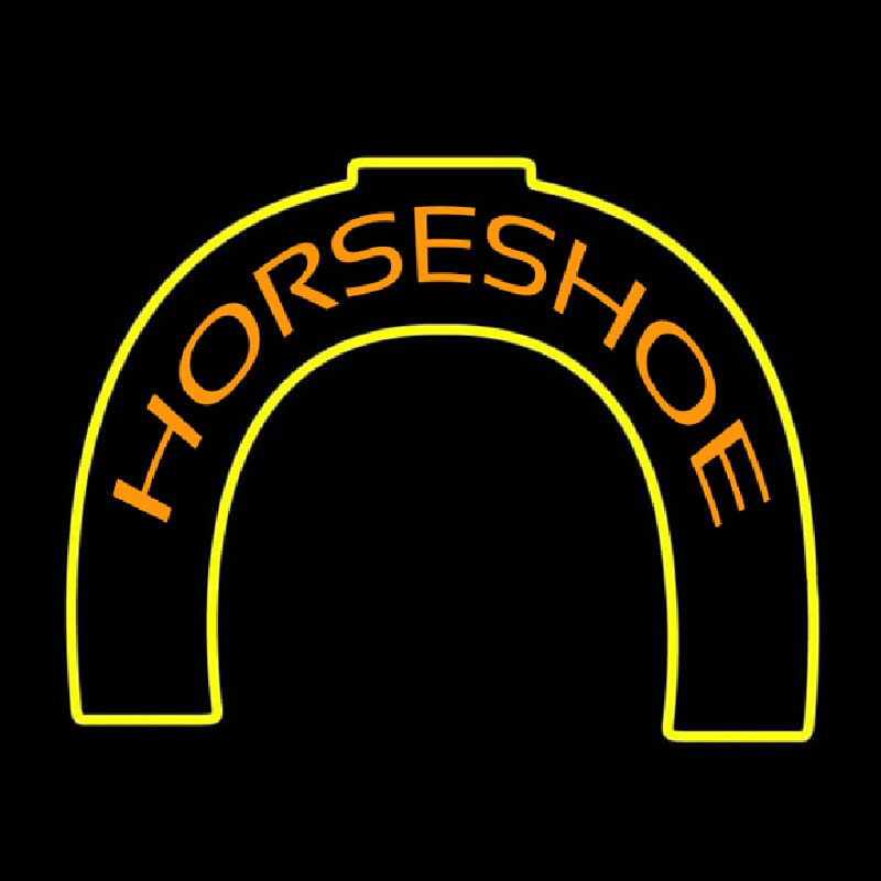 Horseshoe Neonskylt