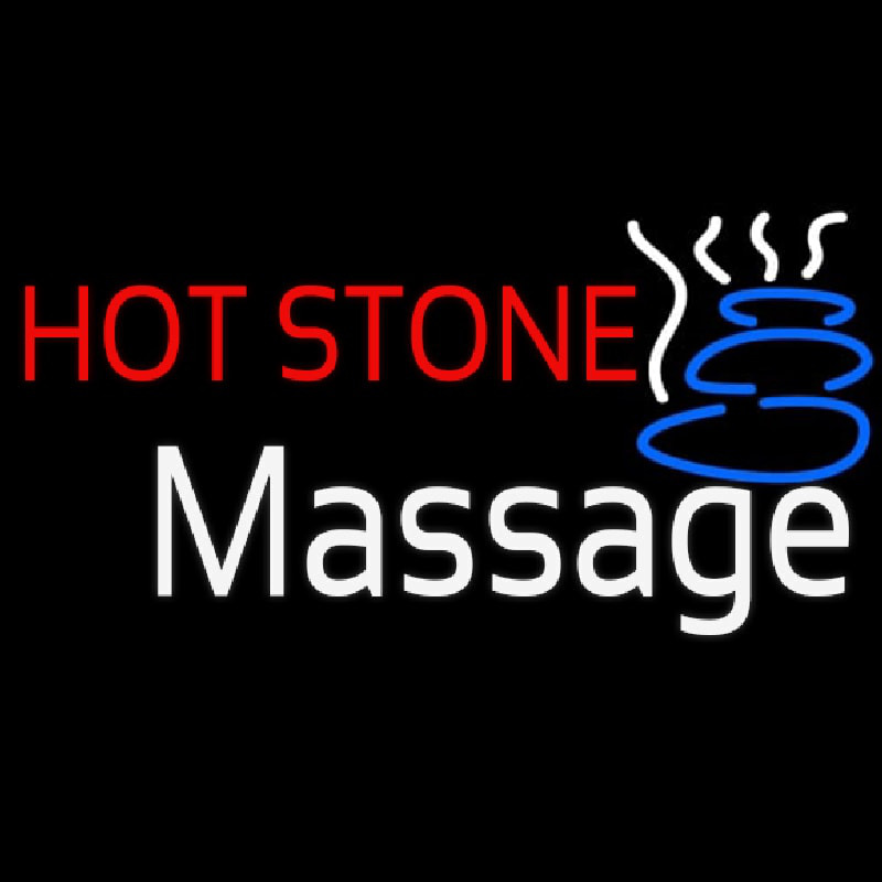 Hot Stone Massage Neonskylt