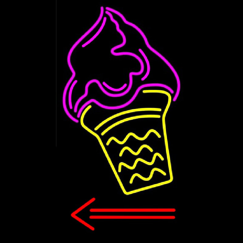 Ice Cream Cone Neonskylt