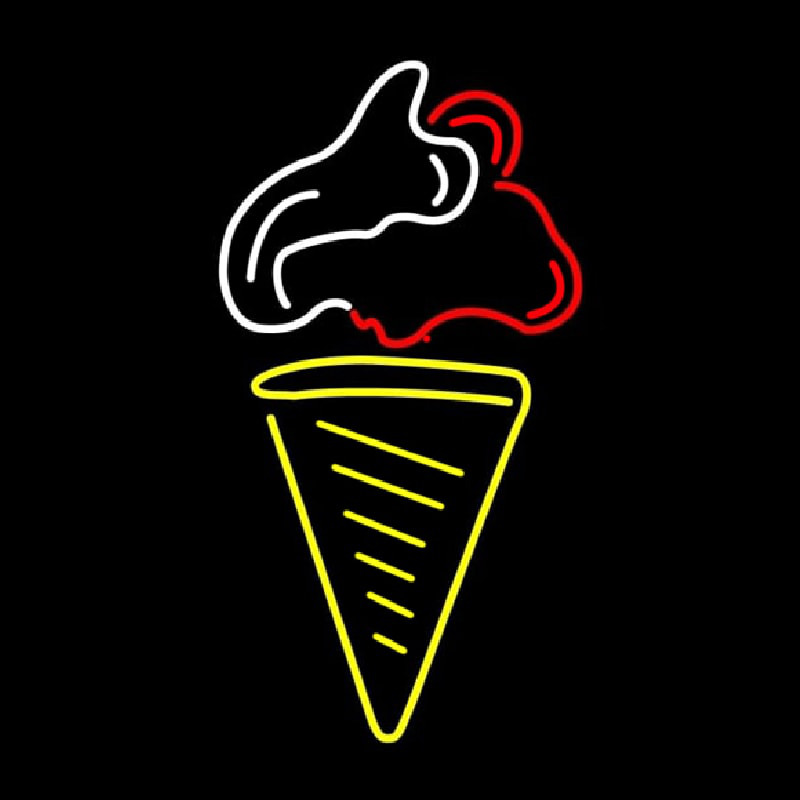 Ice Cream Cone Neonskylt