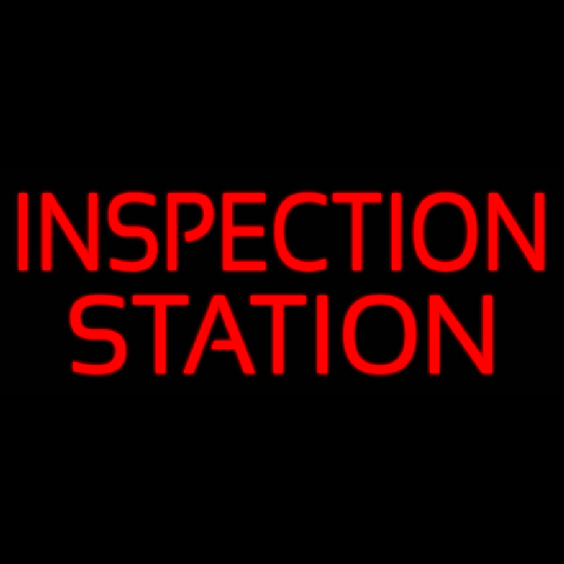 Inspectin Station Neonskylt