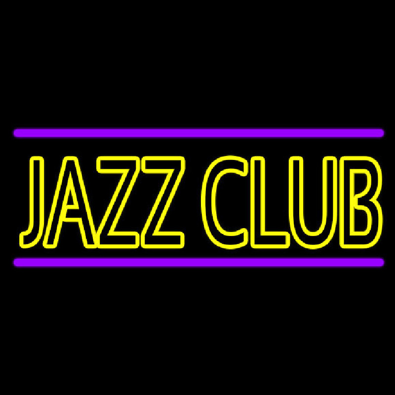 Jazz Club Purple Line Neonskylt