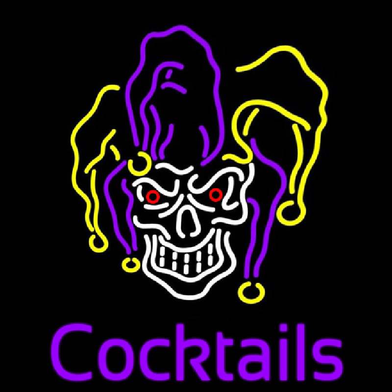 Jester Cocktails Neonskylt