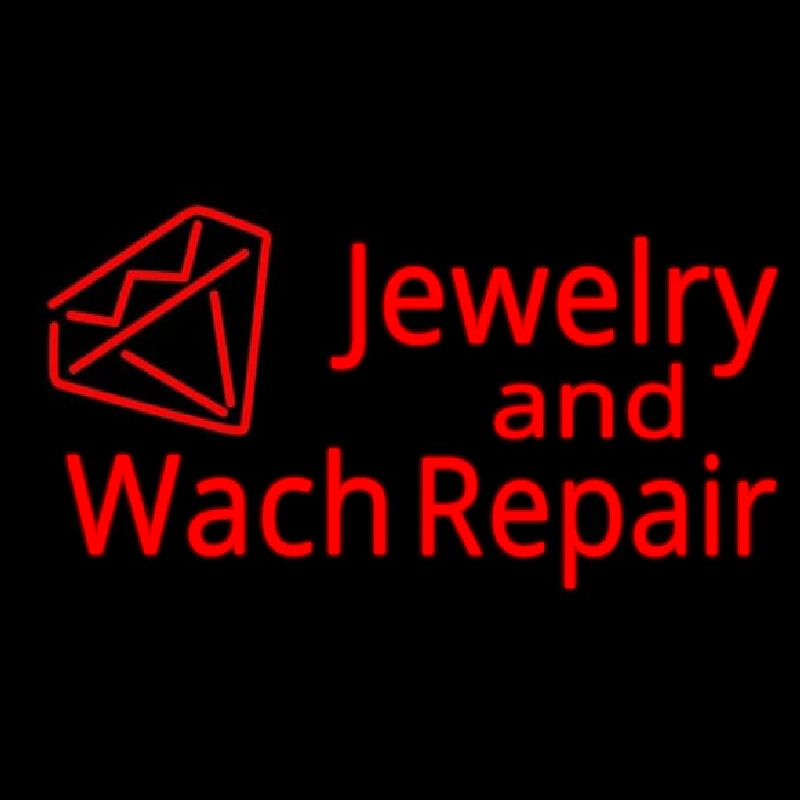 Jewelry And Watch Repair Diamond Logo Neonskylt