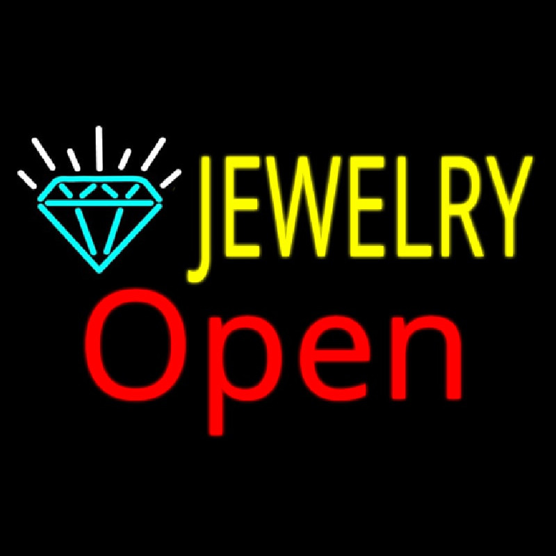 Jewelry Open Neonskylt