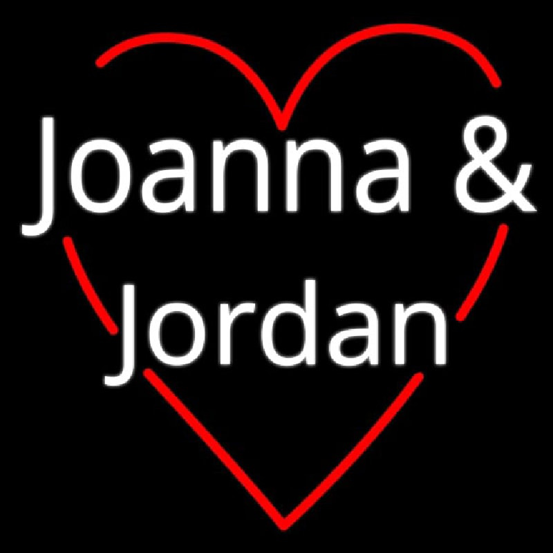 Joanna And Jordan Neonskylt