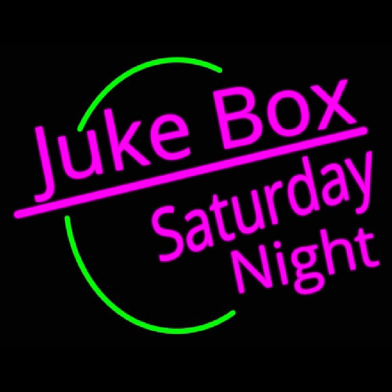 Juke Bo  Saturday Night Neonskylt