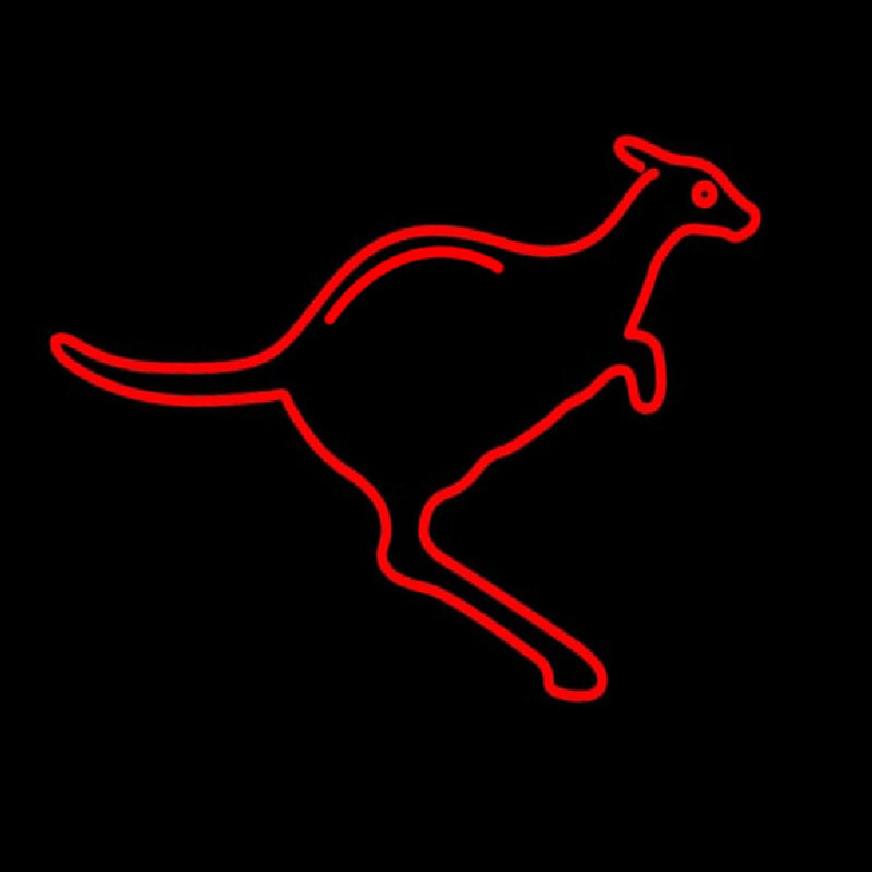 Kangaroo Logo Neonskylt