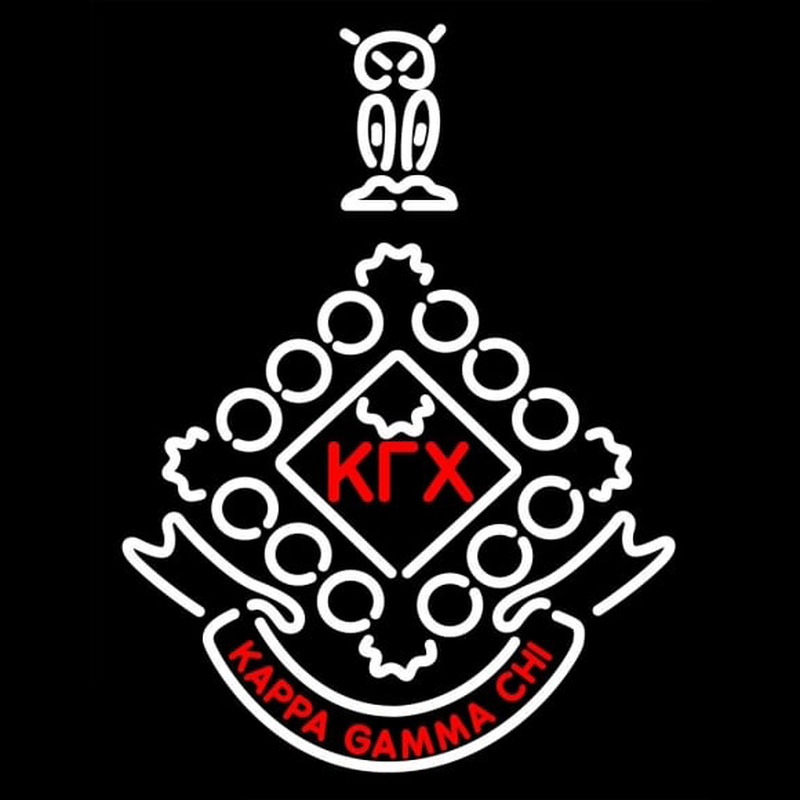 Kappa Gamma Chi Sorority Logo Neonskylt