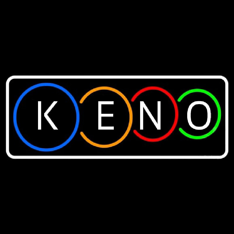 Keno With Border Neonskylt