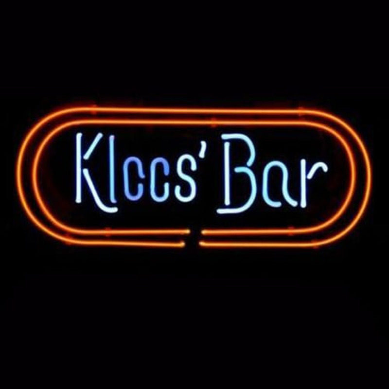 Kloos Bar Logo Affär Öl Neonskylt Present