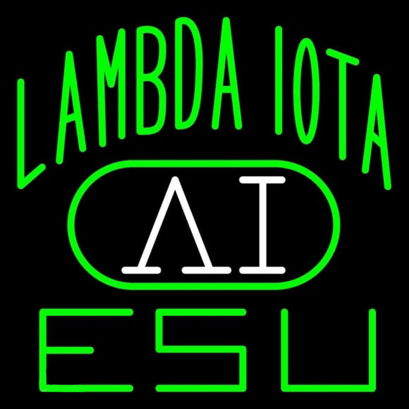 Lambda Iota Logo Neonskylt