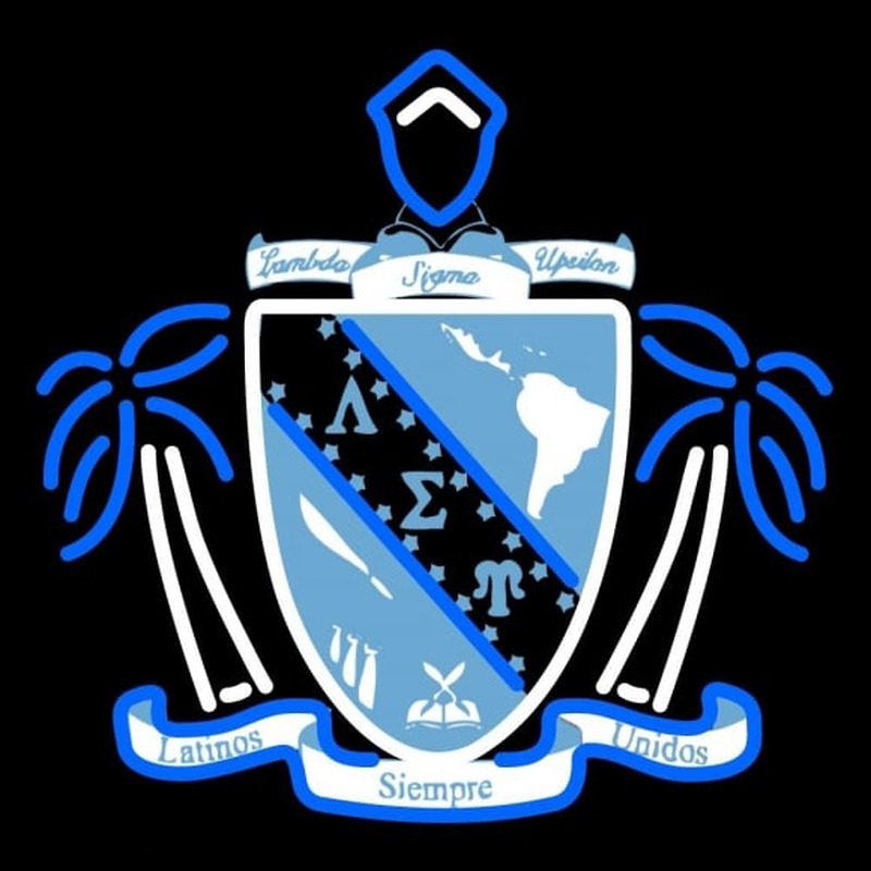 Lambda Sigma Upsilon Chapters Logo Neonskylt