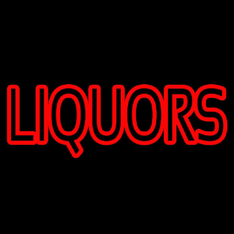 Liquors Neonskylt