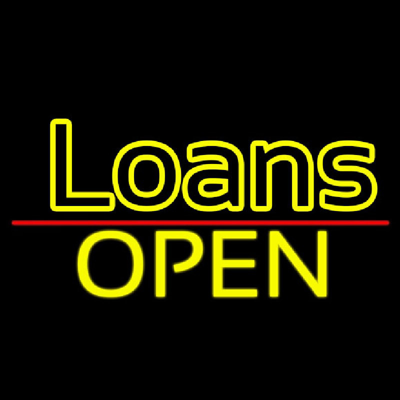 Loans Open Neonskylt