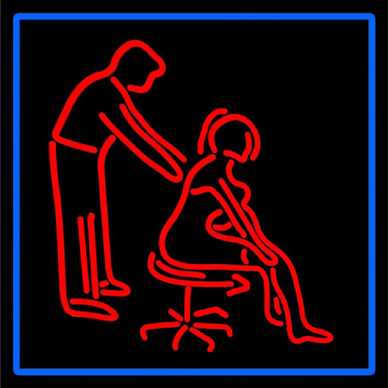 Male Female Massage Logo Neonskylt