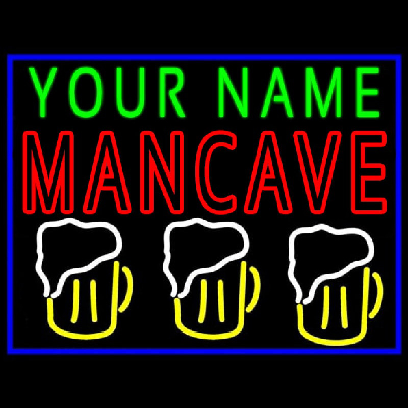 Man Best Friend Glasses Man Cave Neonskylt