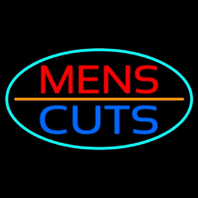 Mens Cuts Neonskylt